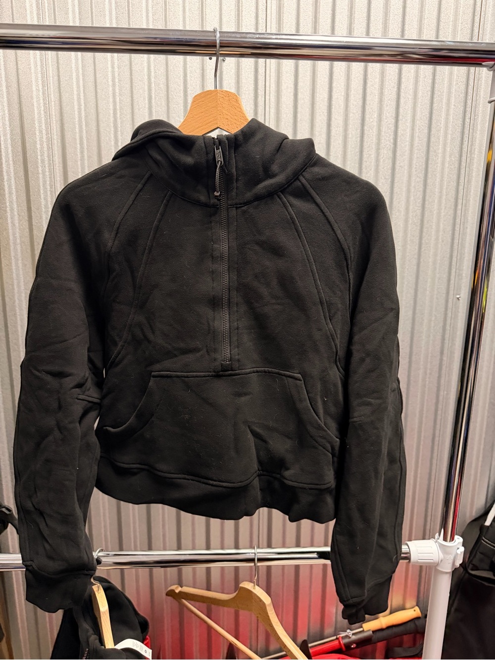 Lululemon Scuba Oversized 1/2 Zip Hoodie - XS/S - Black